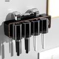 thumbnail image 4 of LSLJS Toothbrush Holders for Bathrooms, Toothbrush Holder Wall Mounted with Toothpaste Dispenser,With Toothbrush Cup,Tray Bathroom Toothbrush Toothpaste Dispenser, Toothbrush Holder, 4 of 8