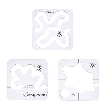 EGNMCR Acrylic DIY Sewing Patchwork Ruler Special-shaped Hollow Sewing Kit Patchwork Template sewing board