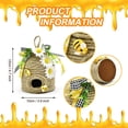 thumbnail image 4 of Bee Hive Decor Beehive Decoration 1 Pack Country Decorative Beehive Natural Beehive Theme Decoration Spring Summer Country Farmhouse Kitchen Table Tiered Tray Decorat, 4 of 5