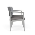 thumbnail image 4 of Lenox Steel Reception Waiting Room Loveseat / Silver Steel / Gray / Gray, 4 of 5