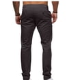thumbnail image 5 of LOVZFMLL Men's Pants Fashion Men's Casual Button Open Straight Solid Color Trousers Pants, 5 of 5