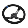 thumbnail image 4 of 35cm/14inch 6- Auto Car Steering Wheel Cover,Fashionable Steering Wheel Universal Aluminum Steering Wheel Frame Auto Car Racing Steering Wheel With Horn, 4 of 8