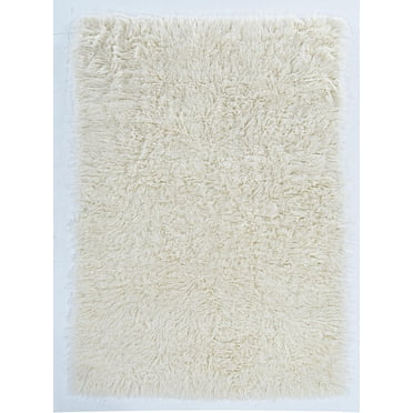 New Flokati 1400gr 5' x 8' Area Rug, Natural
