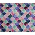 thumbnail image 4 of oneOone Tissu Polyester Lycra Texturé Géométrique Marocain Imprimé 1 Yard 56 Pouces de Large, 4 of 4