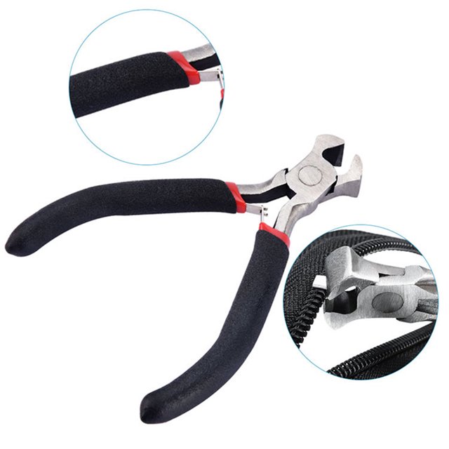 Electronicheart 194pcs/Bag Zipper Repair Kit Zip Slider Universal Zippers Clothes Bag Tent Flat + End Fix Pliers Sewing Tool