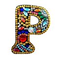 thumbnail image 1 of Christmas Letters Keychain 26 Letters Rhinestone Pendant, 1 of 8