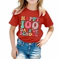 thumbnail image 1 of MEZZALL T-Shirts Imprimés pour Enfants Saison Scolaire Col Rond T-Shirt à Manches Courtes pour Garçons Filles Tee Hauts Doux, 6-7 Ans, 1 of 4