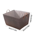 thumbnail image 2 of Jubipavy Clothing Storage Containers Laundry Basket Foldable Laundry Basket Dirty Laundry Basket Protective Sisal Rope Handle For College Dorms Bathroom Bedroom Laundry Hamper, 2 of 6