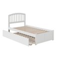 thumbnail image 4 of Lit Plateforme Simple en Bois Richmond avec Pied de Lit et Tiroir-Lit Simple, Blanc, 4 of 8