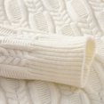 thumbnail image 4 of Styesk Mens Sweater Comfy Soft Oversized Sweater Solid Color Pullover Sweater Casual Loose Sweaters Cable Knit Crewneck Sweater with Ribbing Edge, 4 of 6