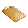 thumbnail image 3 of veasfak Serving Tray with Handle Storage Organizer Coffee Table Tea Tray Vanity Tray amber medium, 3 of 9