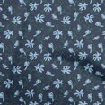 thumbnail image 1 of oneOone Velvet Blue2 Fabric Floral Retro Sewing Craft Projects Fabric Prints By Yard 58 Inch Wide, 1 of 5