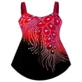 thumbnail image 3 of Maillot de Bain Grande Taille pour Femmes Couleur Contrastée Sans Manches, 3 of 5