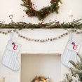 thumbnail image 5 of Fridja 8 Inch Mini Initial Christmas Stocking Monogram Embroidered Christmas Stocking White Knitted Small Christmas Stocking Decorations for Fireplace Mantle Christmas Wall, 5 of 5