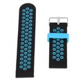 thumbnail image 1 of Silicone Sport Watch Strap, High Performance Comfortable Universal 22mm Sport Watch Strap Flexible  For  Watch 2 Black Blue, 1 of 8