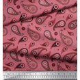 thumbnail image 2 of Soimoi Polyester Crepe Fabric Floral & Paisley Print Fabric by The Yard 52 Inch Wide, 2 of 5