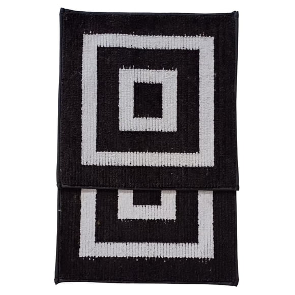 Home Décor Inc. Austin Micro 2-Piece Bathmat Set XXIII – 18" x 18" & 18" x 28", Ultra-Soft, Highly Absorbent & Non-Slip