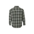 thumbnail image 4 of Diconna Chemise à Carreaux Slub pour Homme Coupe Ajustée Coupe Standard à Manches Longues Chemises Boutonnées Manteau Hauts, 4 of 9