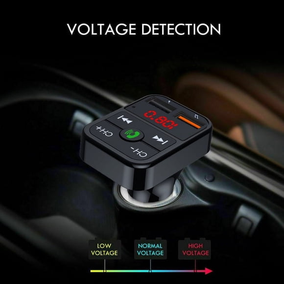 BT 5.0 Bluetooth Car FM Transmitter MP3 Player Wireless AUX Radio 2 USB Fast Charger TF Card U Disk Play Handsfree Accessories