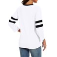 thumbnail image 4 of Timegard Hauts pour Femmes Grande Taille Col Rond Manches 3/4 T-Shirts Confortables Tunique Décontractée pour Porter avec des Leggings, 4 of 4