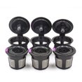 thumbnail image 1 of Tasses K Réutilisables pour Keurig, Filtres à Café Universels Rechargeables pour Cafetière à Portion Individuelle, Lot de 3 Dosettes Réutilisables, Noir, 1 of 5