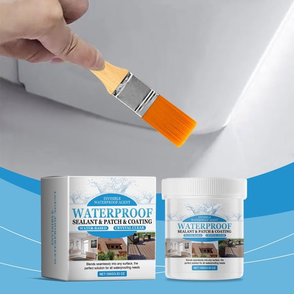 CaiYueKe Invisible Waterproof Sealant Paste, Clear Protective Coating for Wood Concrete Metal, Crack Filler Leak Repair for Roof Basement Bathroom, Long Lasting Water Damage Protection
