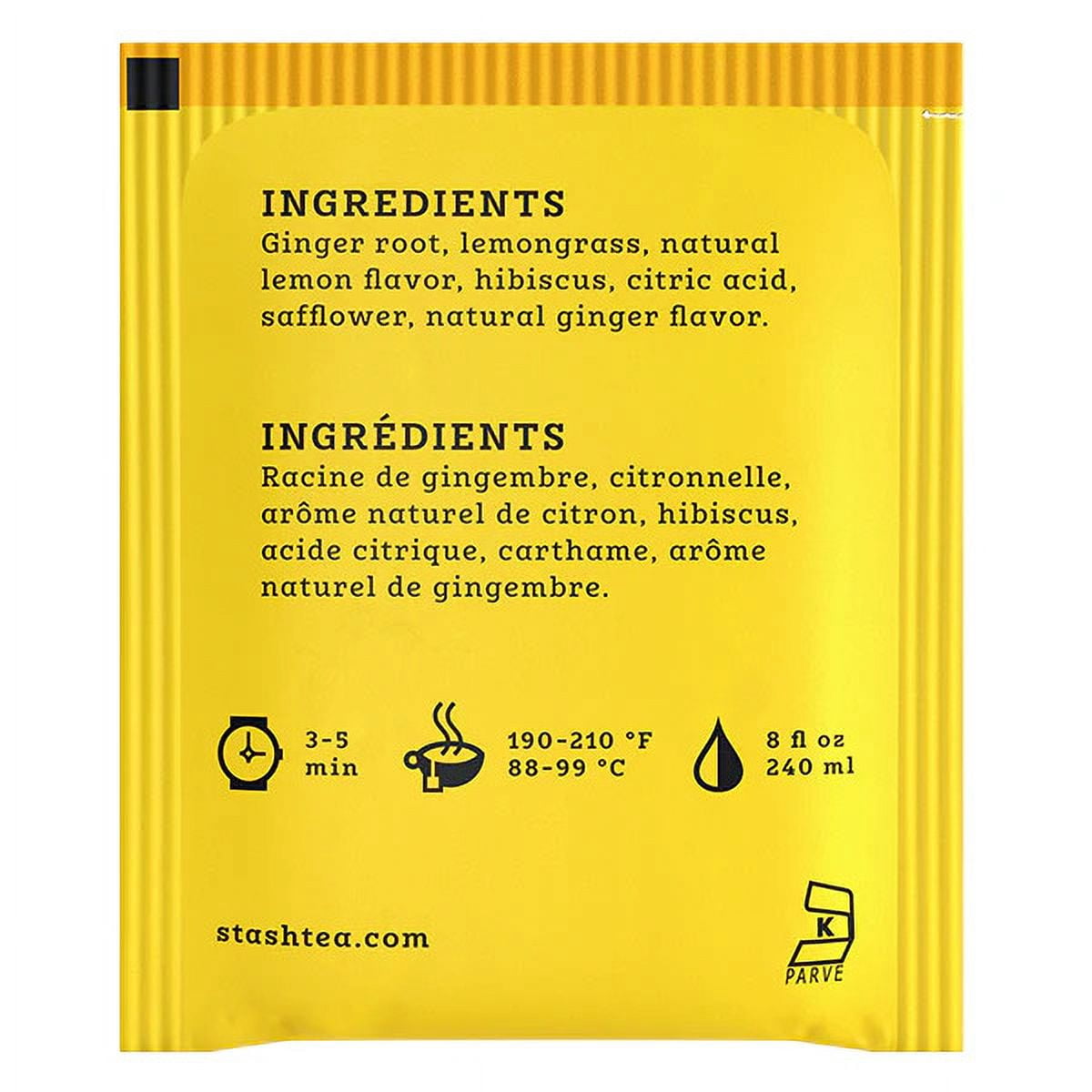 Stash Lemon Ginger Herbal Tea