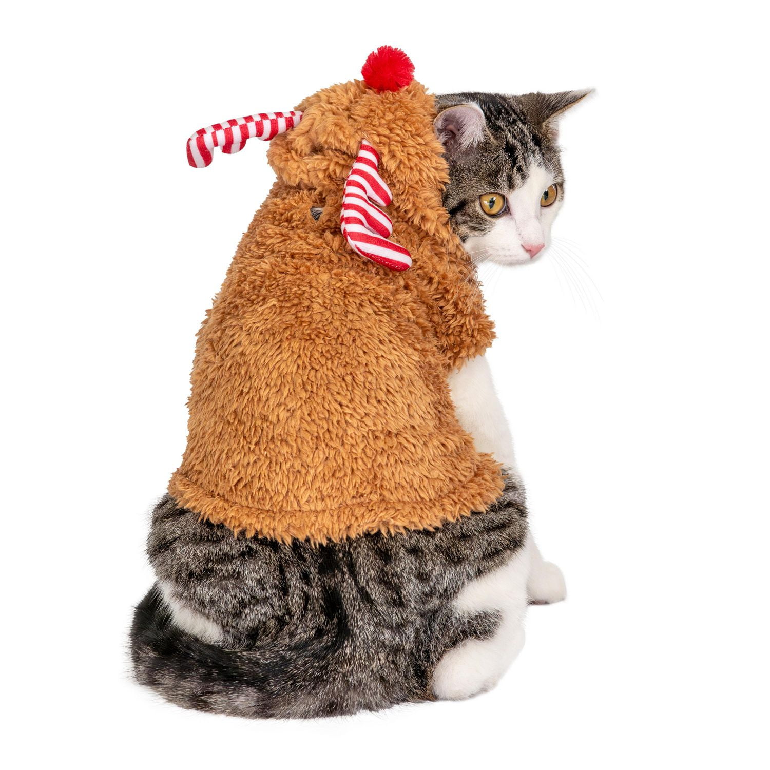 Vibrant Life Holiday Tan Deer Pet Hoodie - Sweat à capuche pour chien et chat