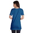 thumbnail image 3 of Inkmeso Plain Basic Tshirt Long Length Tee Short Sleeve Workout Top For Women, 3 of 9