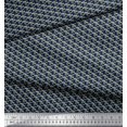thumbnail image 2 of Soimoi Poly Georgette Fabric Herringbone Shirting Print Fabric by The Yard 52 Inch Wide, 2 of 3