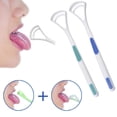 thumbnail image 1 of RXIRUCGD Home Kitchen Gadgets Scraper Handle Tongue Cleaners Bad Good Breath Brush Scraping 2pcs, 1 of 8