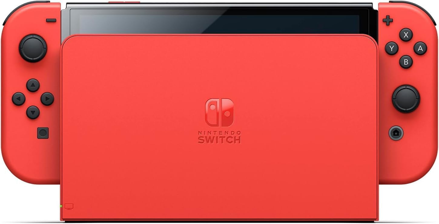 Nintendo Switch Console - OLED Model with Neon Blue and Red Joy