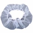thumbnail image 4 of fastboy Birdcage Cover Mesh Elastic Opening Airy Seed Catcher Skirt Soft Ventilated Washable Reusable Netting Guard Protector White L, 4 of 9