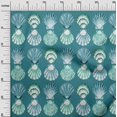 thumbnail image 3 of oneOone Viscose Jersey Teal Green Fabric Sea Shells Ocean Fabric For Sewing Printed Craft Fabric By The Yard 60 Inch Wide, 3 of 4