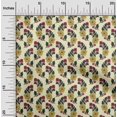 thumbnail image 1 of oneOone Viscose Chiffon Fabric Leaves & Floral Block Decor Fabric Printed BTY 42 Inch Wide, 1 of 4