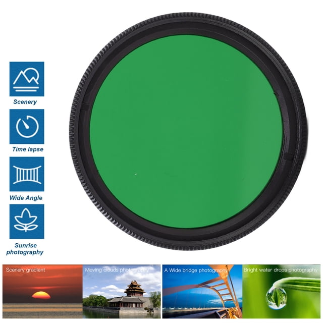 Kit de Filtres d'Objectif Couleur 37mm pour Appareil Photo Reflex, Résistant aux Rayures, Étanche, Revêtement Nano multi-Couches, Filtres Orange, Rouge, Jaune, Vert, Bleu avec Modèle Applicable
