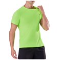thumbnail image 2 of Compression Shirts for Men Quick Drying Summer Gym Shirts Breathable Stretchy Short Sleeve Crew Neck Basic T-Shirts for Activewear, 2 of 7