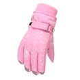 thumbnail image 1 of jovati Toddler Girls Boys Snow Gloves Kids Ski Winter Gloves Rose Embroidery Windproof Children Warm Gloves, 1 of 9