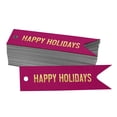 thumbnail image 1 of Inkdotpot Pack Of 100 Happy Holiday Favor Paper Tags Craft Real Gold Foil Hang Tags, 1 of 6