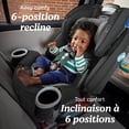 thumbnail image 3 of Graco 4Ever All-in-One Convertible Car Seat, 4-in-1 Baby to Big Kid Car Seat from 1.8-54 kg (4-120 lb), ProtectPlus Engineered, Lofton, 3 of 9