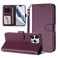 thumbnail image 3 of GANGXUN Wallet Case for iPhone 13 Pro Max – Magnetic Closure, RFID Blocking, Wrist Strap, Wireless Charging Compatible, 3 of 6