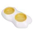 thumbnail image 3 of Cat Bowl, Pet Bowl PP Prevent  Slip Bottom Higher And Wider Base Prevent Spill Comfortable  For Cat Double Bowl, 3 of 8