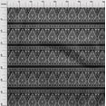 thumbnail image 3 of oneOone Polyester Lycra Fabric Stripe|Leaves & Floral Block Printed Fabric 1 Yard 56 Inch Wide, 3 of 4