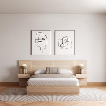 Nexera Milano 4-Piece Platform Bedroom Set