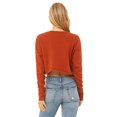 thumbnail image 2 of Bella Plus Canvas B53205207 Womens Cropped Crew Fleece, Brick - 2XL, 2 of 2
