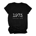 thumbnail image 2 of Pompotops T-Shirt Décontracté à Manches Courtes pour Femmes avec Imprimé Lettre, 2 of 7