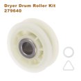 thumbnail image 3 of Unique Bargains Dryer Drum Roller Kit 279640 Dryer Idler Pulley Replacement Part Maintenance Repair Kit, 3 of 5