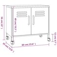 thumbnail image 4 of vidaXL Storage Cabinet Mint 60x35x56 cm Steel, 4 of 5