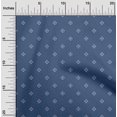 thumbnail image 2 of oneOone Velvet Blue Fabric Asian Floral Block Craft Projects Decor Fabric Printed By The Yard 58 Inch Wide, 2 of 5