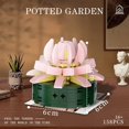 thumbnail image 2 of Potted Garden Pink Flowers Botanical Collection Set, 158 Pieces Modular Buildings, Decorative Home Office Creative Project Construction, 2 of 5